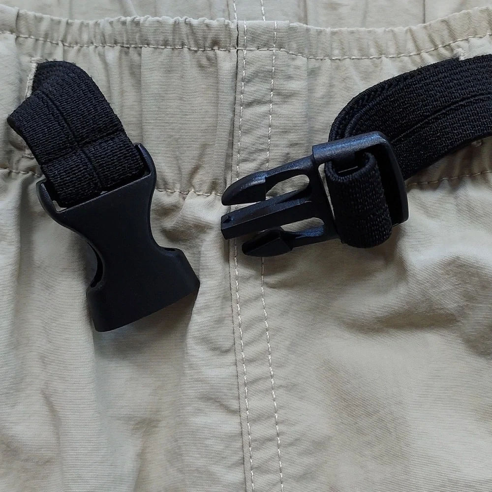 Bimini Bay Casual Classic Preppy Coastal Khaki Minimalist Cargo Swim Trunks M